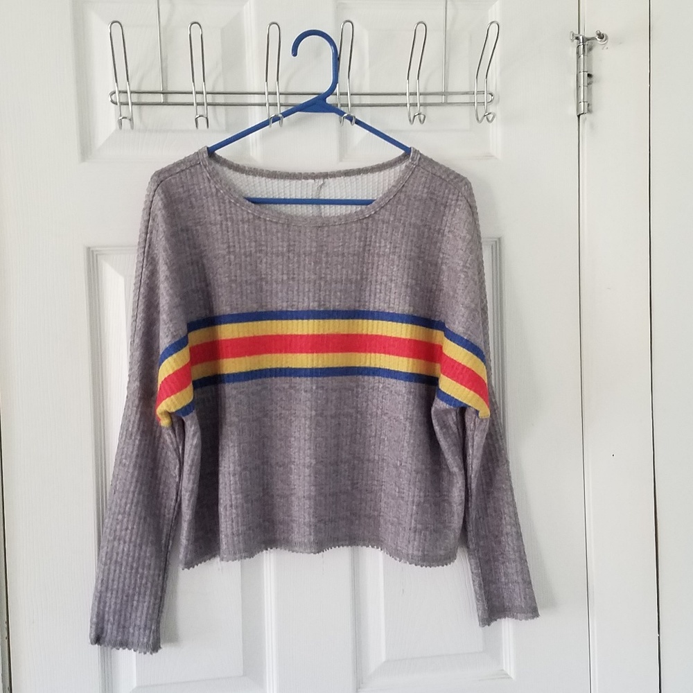 90s Style Striped Top